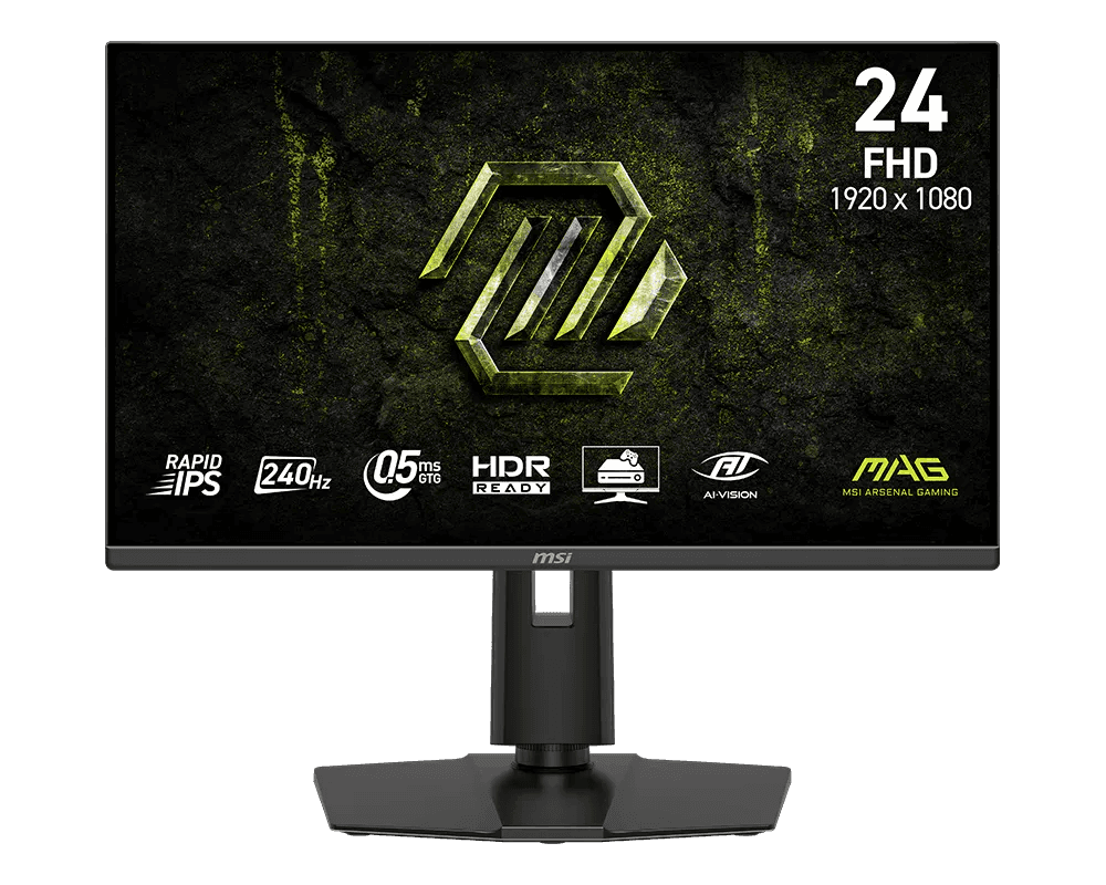 【新品】MSI MAG 245PF X24 微星電競顯示器 (23.8吋Rapid IPS/ 240Hz/ 0.5ms/ AI Vision/ 減藍光)