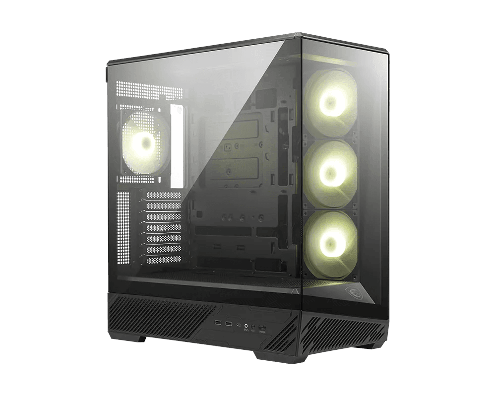 【福利品】MSI MAG PANO 130R PZ 微星電腦機殼 (270度全海景 / 升級散熱氣流/ 支援背插/ 黑)