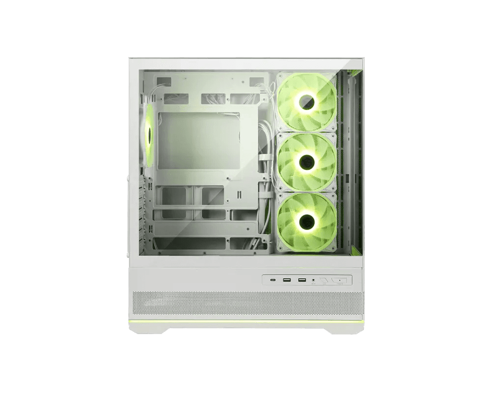 【福利品】MSI MAG PANO 110R PZ WHITE 微星電腦機殼 (270度全海景 / 支援背插/ 白)