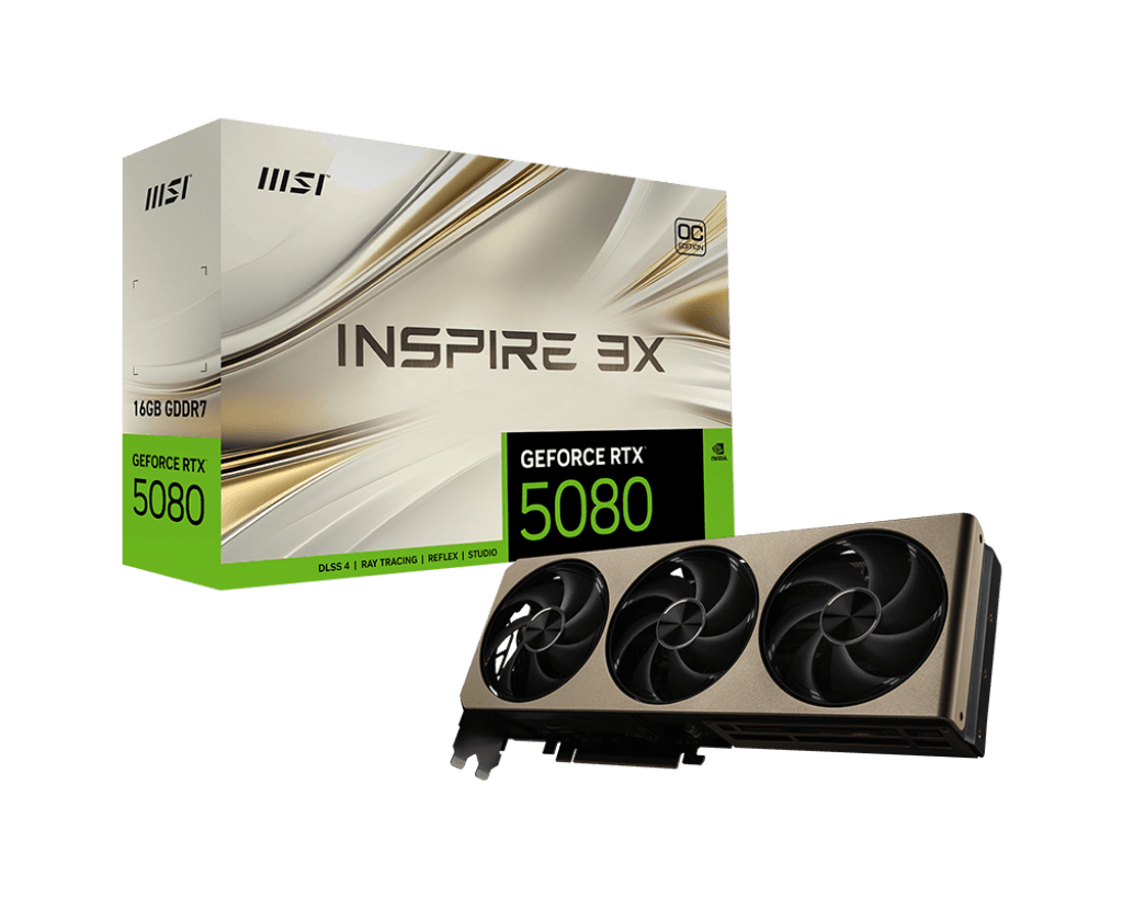 MSI GeForce RTX 5080 16G INSPIRE 3X OC 微星顯卡